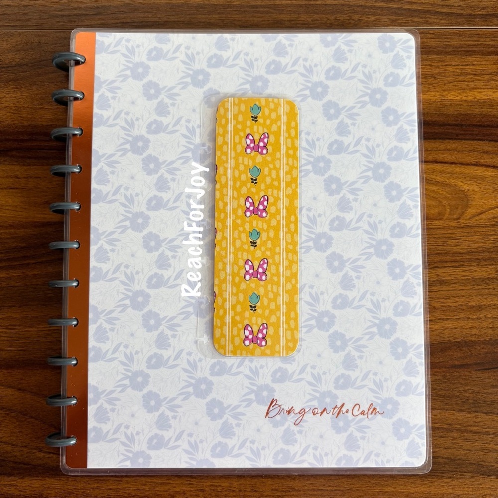 Happy Planner Bookmark Minnie Mouse Bow Flowers Disney Page Holder Handmade
